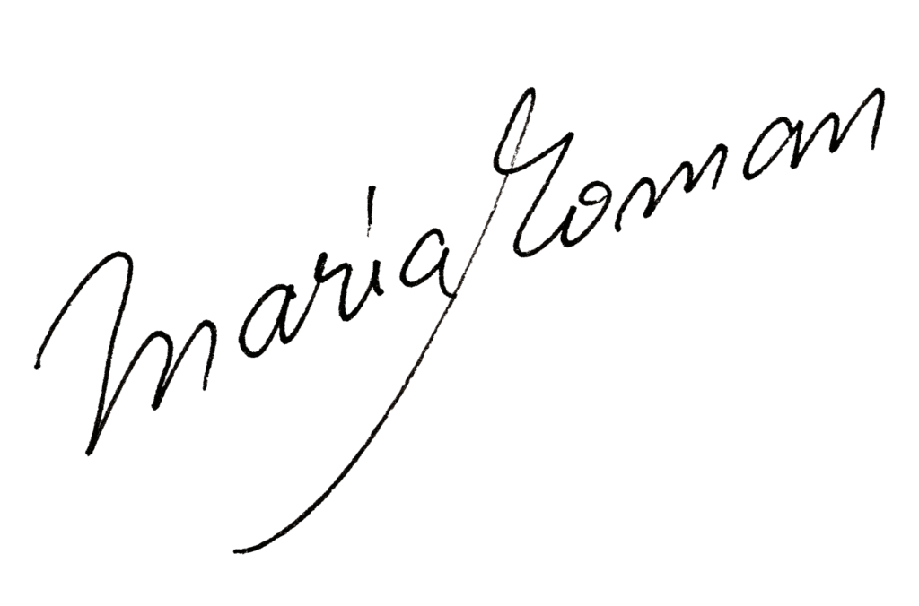 maria roman signature